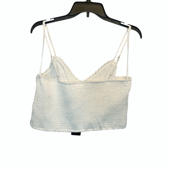 Vero Moda Bina V-Neck Cropped Singlet VIP in Snow White XL New - Picture 7 of 8